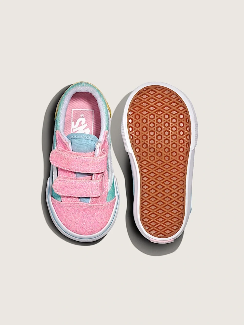 Vans old skill v glitter skate shoe NEW